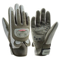Kids winter full finger bike gloves in green, designed for children #Color_Dark Green