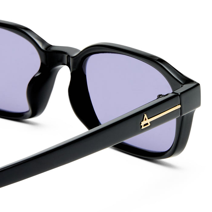 Kinetic Black Uni-Sex Rectangle Sunglasses | Aire