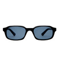 Kinetic Matte Black Uni-Sex Rectangle Sunglasses | Aire