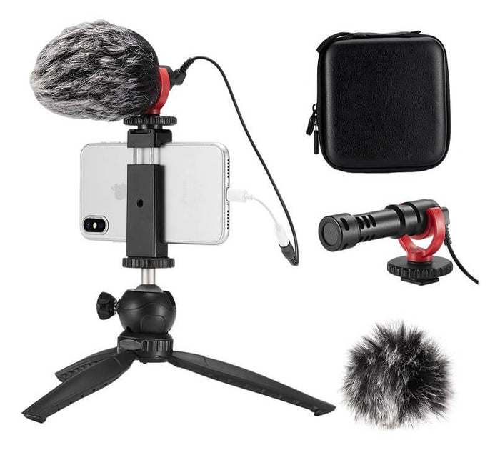 Kit Micrófono FULAIM + Trípode + Estuche