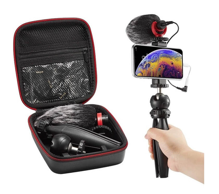 Kit Micrófono FULAIM + Trípode + Estuche