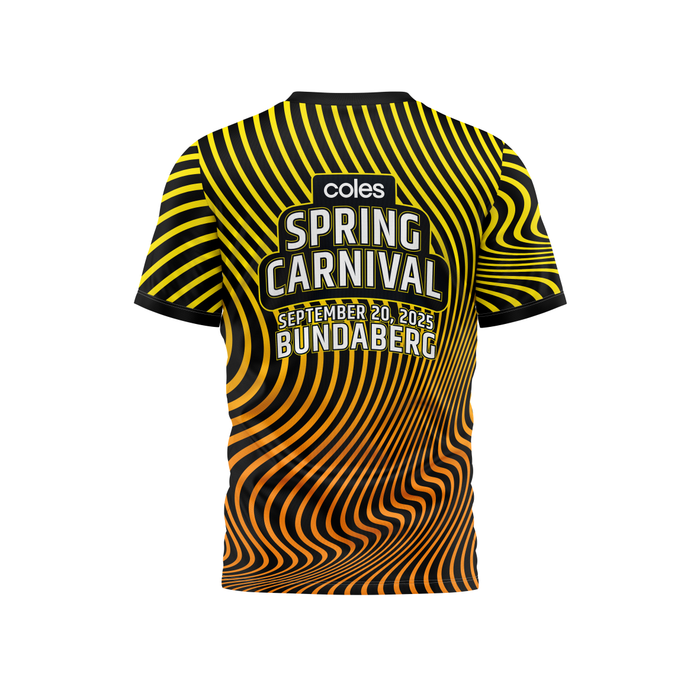 LAQ Spring Carnival Event Tee Yellow (Bundaberg)