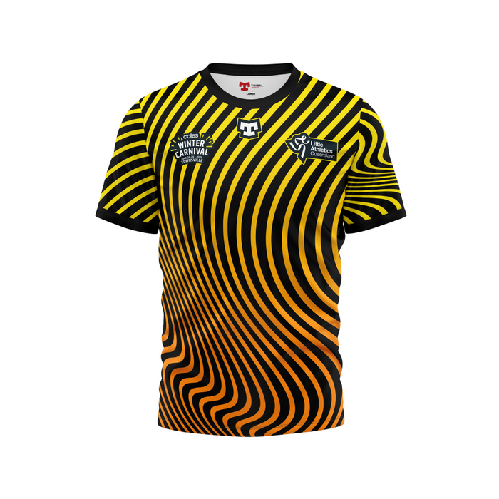core tee front yellow small