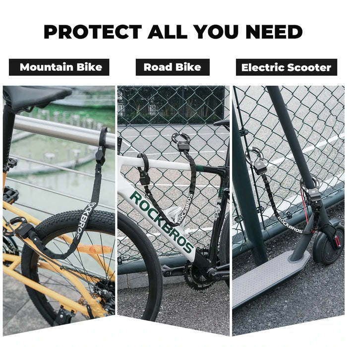 ROCKBROS Lightweight Bike & E-Scooter Chain Lock