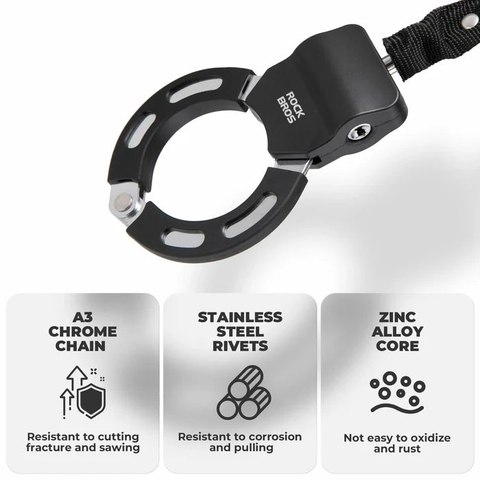 ROCKBROS Lightweight Bike & E-Scooter Chain Lock