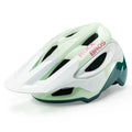 full coverage mountain bike helmet with adjustable visor for trail and downhill riding#Color_Mint Green