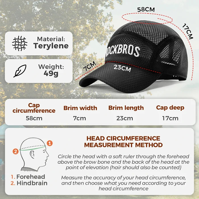 Lightweight Cycling Cap with Sun Protection & Breathable Design