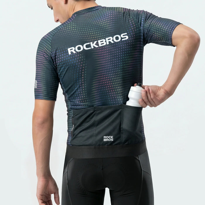 Lightweight Summer Cycling Jersey with Rear Pockets