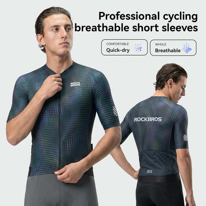 Lightweight Summer Cycling Jersey with Rear Pockets