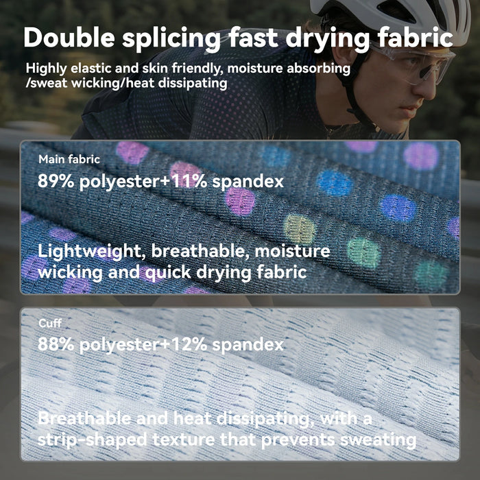 Lightweight Summer Cycling Jersey with Rear Pockets