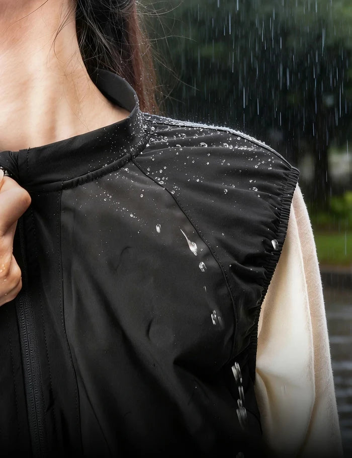Lightweight Thermal Cycling Gilet with 3D Air-Layer Insulation