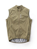Windproof cycling gilet front view#Color_Khaki