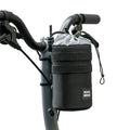 Lightweight black bike bottle bag for folding bike and scooter use#Color_Black