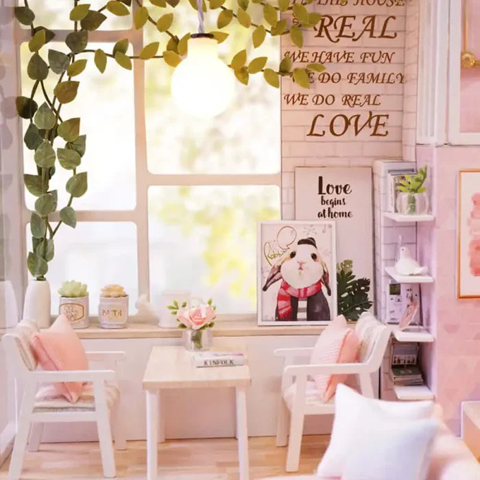Maison Miniature en bois Vie tranquille