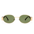 Mars Ii Gold Dark Tort Uni-Sex Oval Sunglasses | Aire
