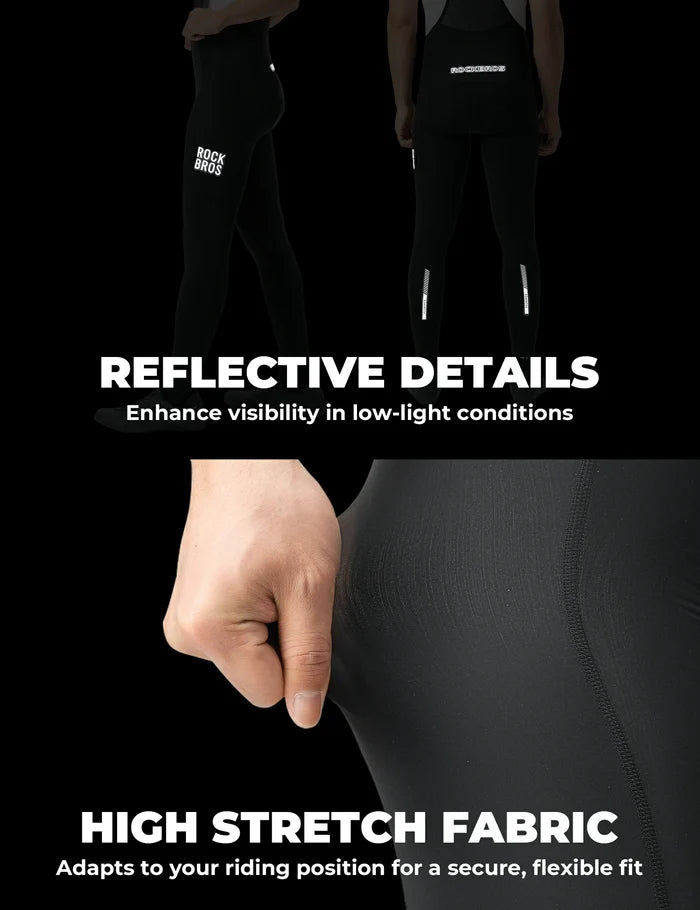 ROCKBROS mens cycling bib trousers quick-drying