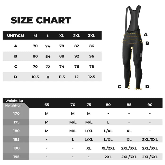 ROCKBROS mens cycling bib trousers quick-drying