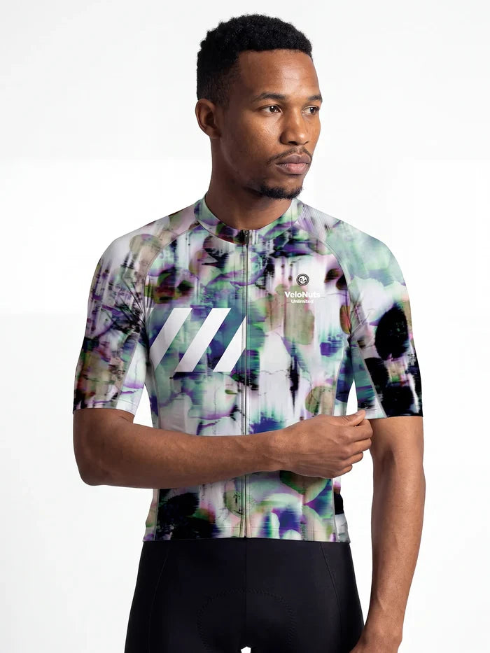 Men's Cycling Jersey Biolume Garden#Type_Glitch Bloom