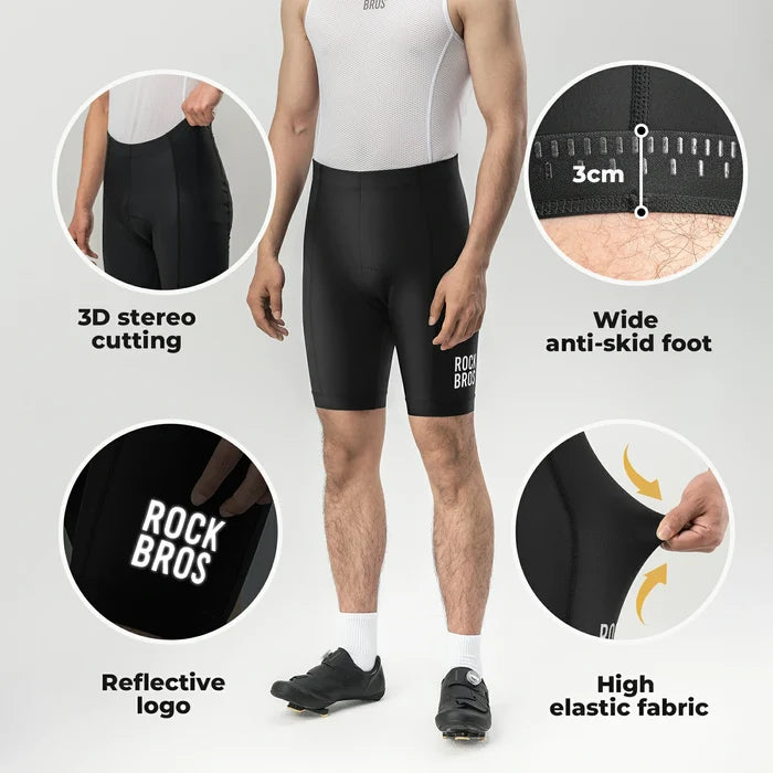 ROCKBROS men’s cycling shorts 3D padded comfortable quick dry