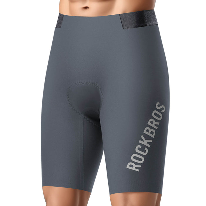 ROCKBROS men's cycling waist shorts YDDK012 with DOLOMITI pads, designed for comfort and support on long-distance rides. #Color_Blue