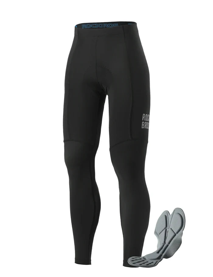 ROCKBROS mens lightweight cycling tights with 3d padding for spring