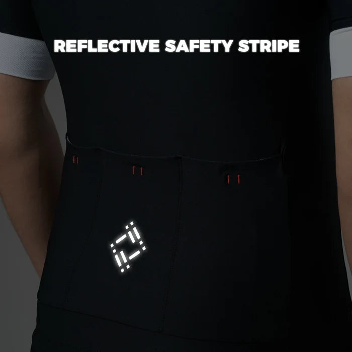 ROCKBROS mens short sleeve cycling jersey breathable mesh full zip