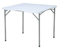 Mesa Homse Hsme03cuapl Cuadrada 3'x3' Plastica Plegable Blanco