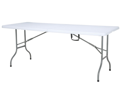 Mesa Homse Hsme06recpl Rectangular 6'x3' Plastica Plegable Blanco