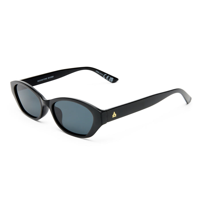 Moonstone Black Female Oval Sunglasses | Aire