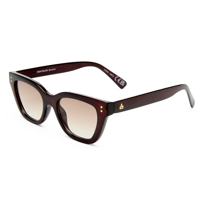 Nightglow Chestnut Female Cat-Eye Sunglasses | Aire
