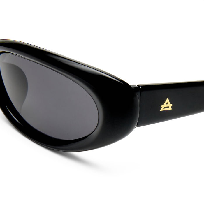 Nimbus Black Uni-Sex Wrap Sunglasses | Aire