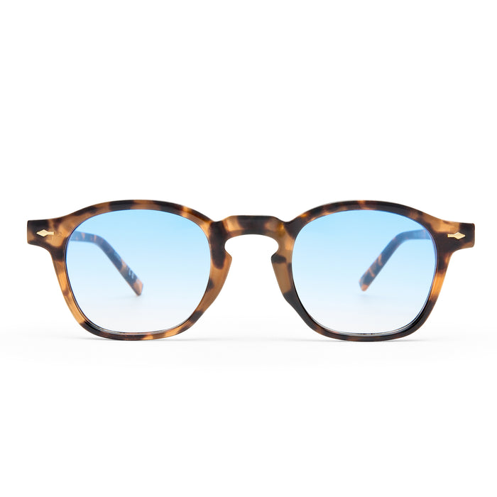 Nyxis Amber Tort Uni-Sex Round Sunglasses | Aire