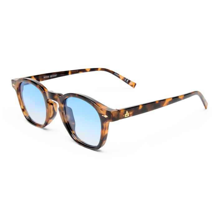 Nyxis Amber Tort Uni-Sex Round Sunglasses | Aire