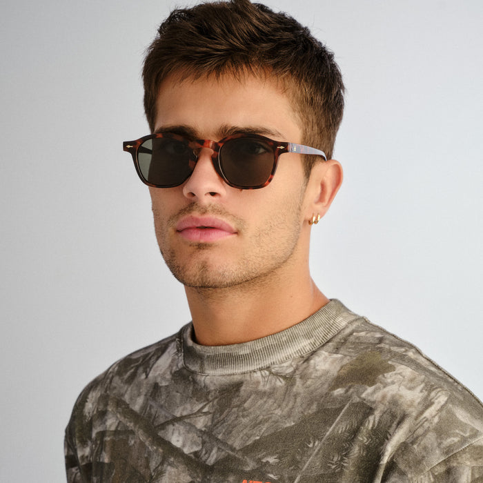 Nyxis Dark Tort Uni-Sex Round Sunglasses | Aire