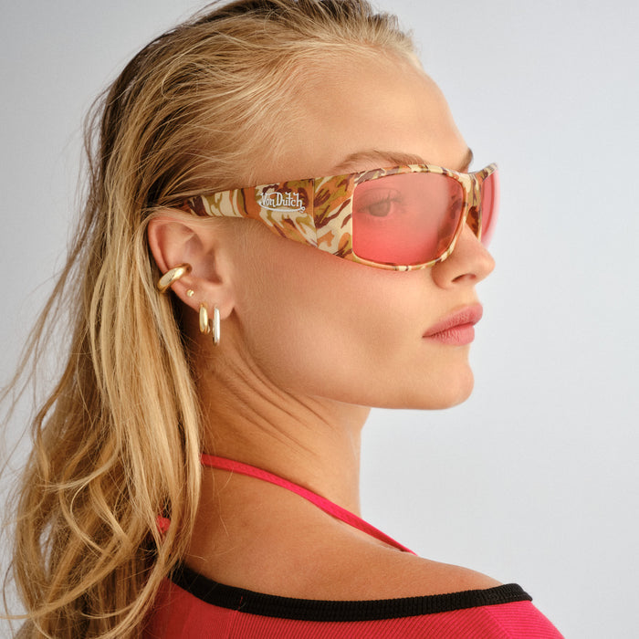 Outlawed Camo Print Uni-Sex Wrap Sunglasses | Aire