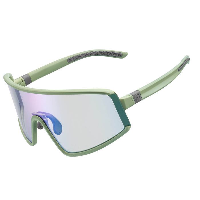 rockbros photochromic cycling sunglasses with antifog lenses and uv400 protection #Color_Green