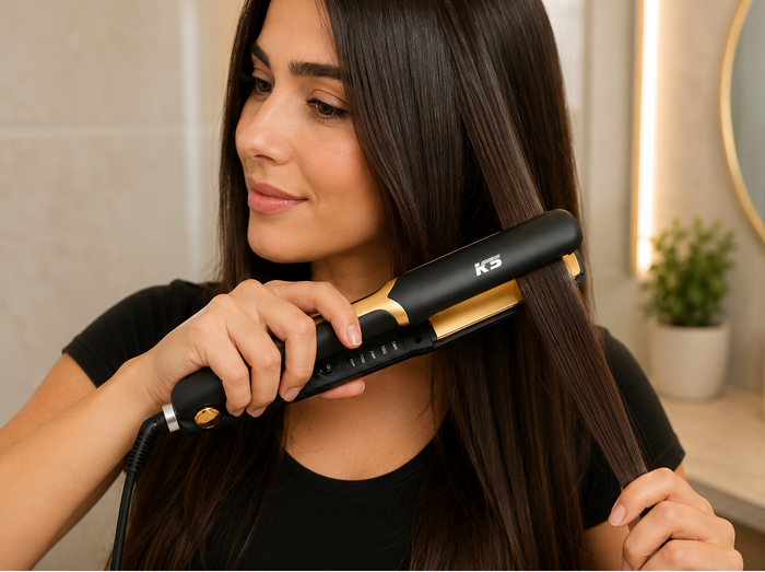 Plancha Alisadora Profesional KS Con Placas De Cerámica (KS-7669)