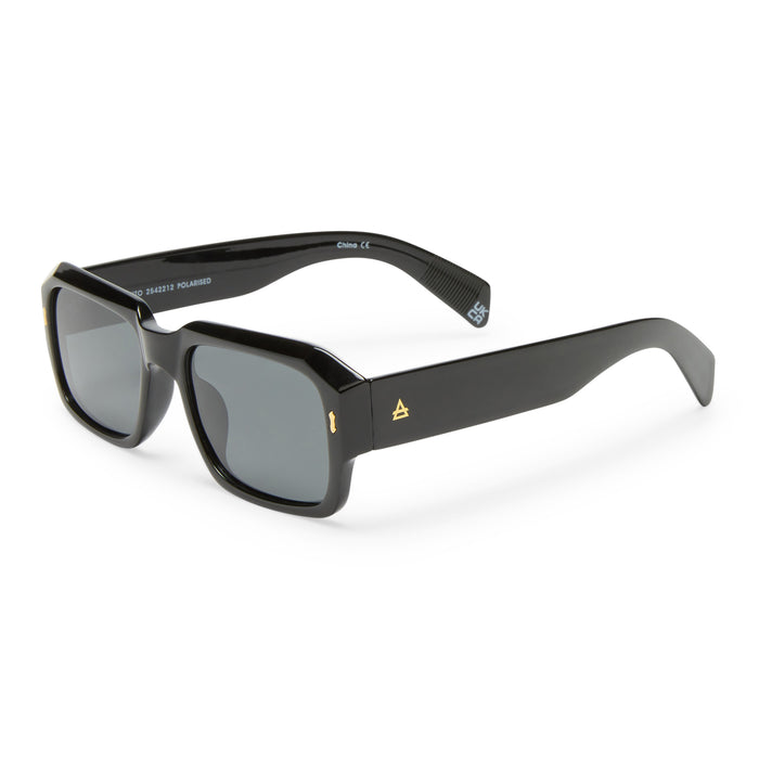 Pluto Black Uni-Sex Rectangle Sunglasses | Aire