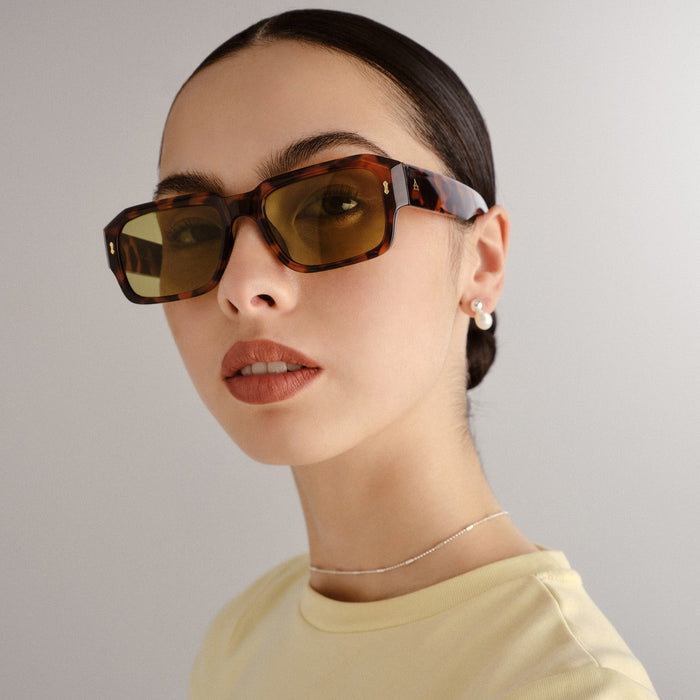 Pluto Syrup Tort Uni-Sex Rectangle Sunglasses | Aire