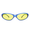 Poison Cobalt Blue Uni-Sex Oval Sunglasses | Aire