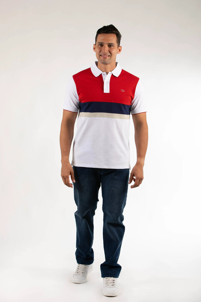 Poloshirt Oscar De La Renta Mangas Cortas Combinado Para Caballeros by Oscar De La Renta