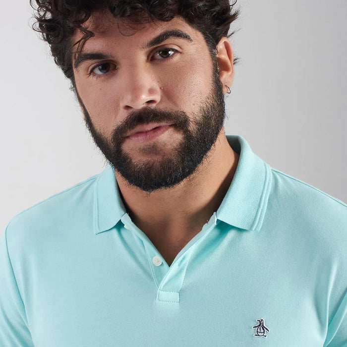 Poloshirt Penguin Mangas Cortas Liso Para Caballeros by Penguin