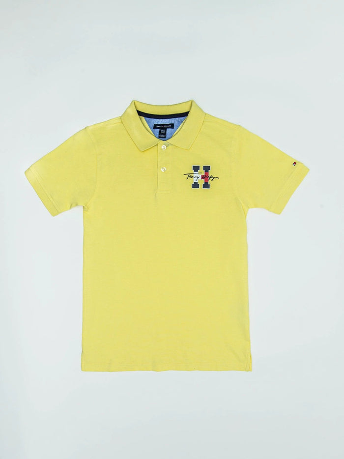 PoloShirt Tommy Hilfiger Mangas Cortas Liso P/ Niños by Tommy Hilfiger