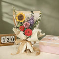Puzzle 3D Bois Bouquet de Fleurs.
