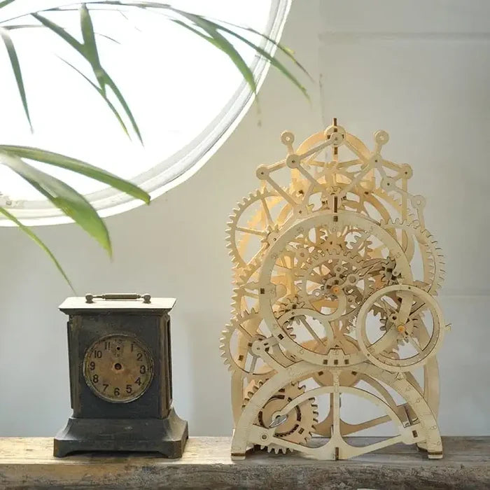 Puzzle 3D Bois Horloge Mécanique ’La Pendule’