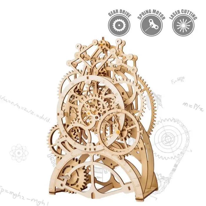 Puzzle 3D Bois Horloge Mécanique ’La Pendule’