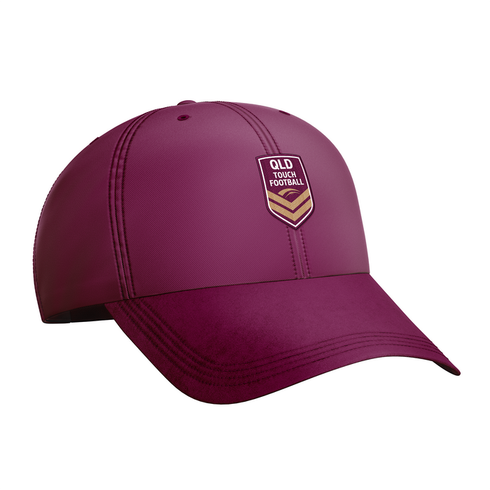 QTF 6-Panel Sports Cap - Maroon