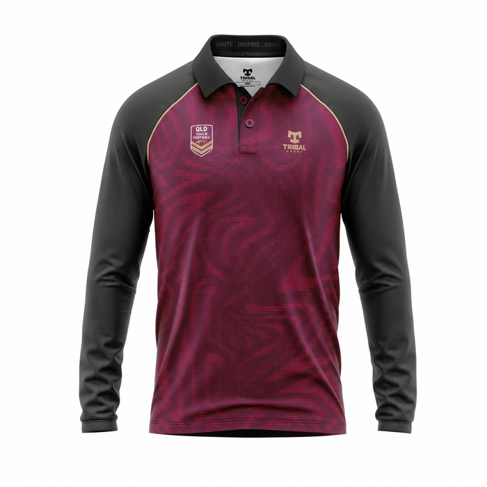 QTF Official Referee ‘Off Field’ Long Sleeve Polo