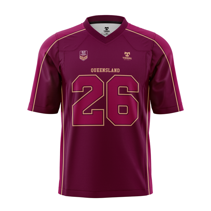 QTF Qtr Back Jersey - Maroon
