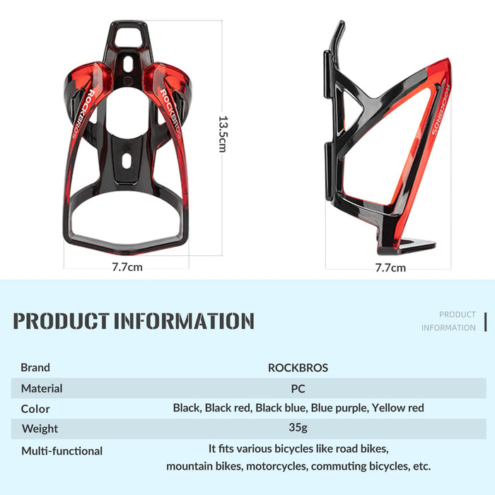 ROCKBROS Bottle Cage Bicycle Cup Holder 35g Lightweight 5 Colors(2 pcs included)